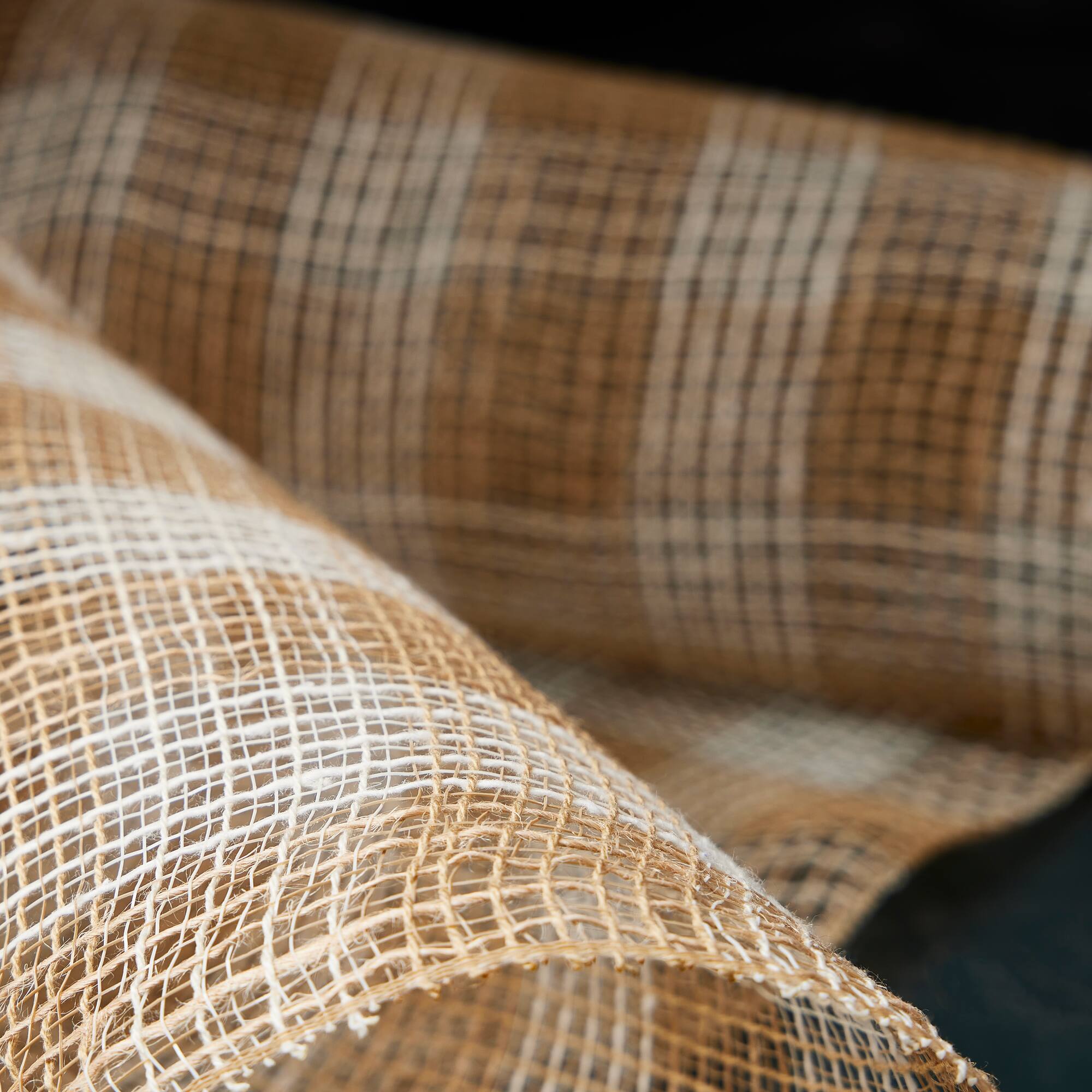 10" x 19ft. Tan & White Buffalo Check Mesh by Celebrate It™